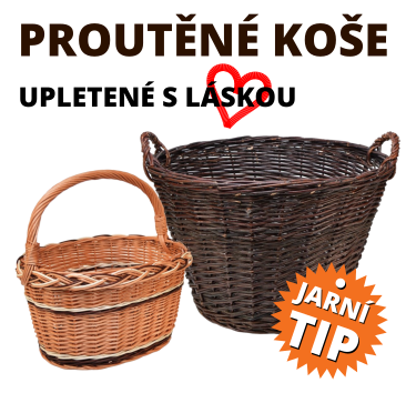 Proutěné koše na dřevo