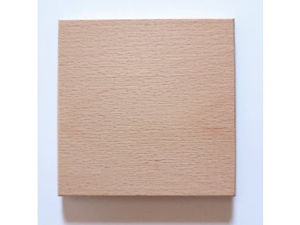 Podtácek hranatý pod hrnek či skleničku, 9x9 cm, bukové dřevo