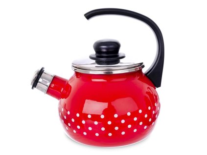 Čajník - konvička smalt s píšťalkou 1,75 l - 2. JAKOST!