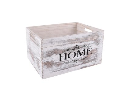 Dřevěná bedýnka HOME 40 x 30 x 22 cm