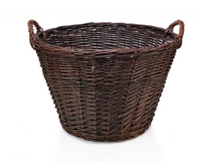 Proutěný koš na slámu a dřevo - 35 cm
