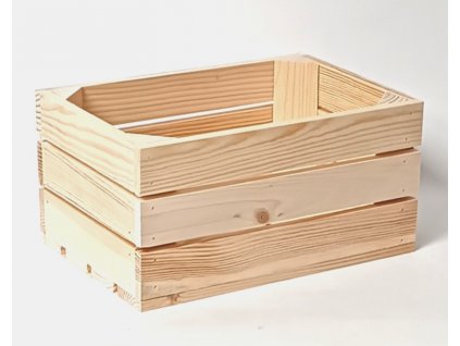 Dřevěná bedýnka 30x20x15 cm - přírodní