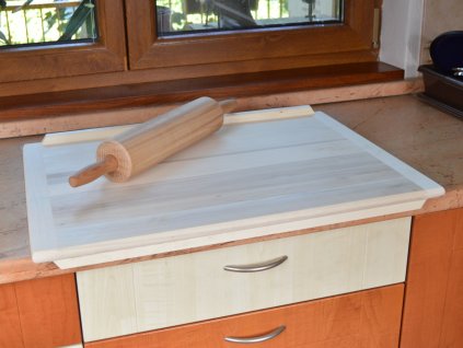 Dřevěný vál na těsto 70 x 50 cm - oboustranný - 3. JAKOST