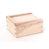 Dřevěná krabička s výsuvným dnem - 10,5 x 9,5 x 5 cm