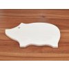Bukové prkénko ve tvaru prasátka - 32 x 18 cm - 2. JAKOST!