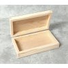 Dřevěná krabička s víkem nejen na šperky - 22 x 12 x 4 cm, přírodní