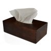 Dřevěná krabička na papírové kapesníky, palisandr s výsuvným dnem - 2. JAKOST!