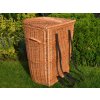 Proutěná nůše půlkruhová s víkem - výška 62 cm