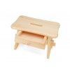 Dřevěná stolička s šuplíkem - 2. JAKOST