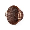 Kulatý proutěný koš na dřevo a seno s dvěma uchy - Ø 45 cm