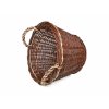 Kulatý proutěný koš na dřevo a seno s dvěma uchy - Ø 30 cm