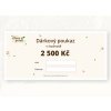 Dárkový poukaz v hodnotě 2 500 Kč
