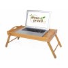 Dřevěný podnos do postele se sklápějícími nožičkami - dub