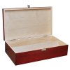 Dřevěná krabička na dvě vína, nátěr mahagon
