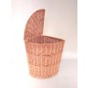 Proutěný koš na prádlo rohový - v. 65 cm