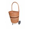 Proutěný nákupní koš na kolečkách, vhodný i na dřevo - Alena