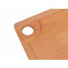Buková krájecí deska - prkénko s otvorem a drážkou - 34 x 22 cm