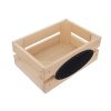 Dřevěná bedýnka s popisovatelnou tabulkou 20 x 14,5 x 8 cm