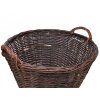 Proutěný koš na slámu a dřevo - 40 cm
