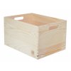 Dřevěná bedýnka 40 x 30 x 23 cm -  přírodní borovice