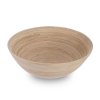 Mísa z točeného bambusu - mělká, průměr 30 cm
