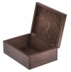krabicka 22x16 tmavě hnědá s víkem