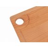Buková krájecí deska - prkénko s otvorem a drážkou - 32 x 20 cm