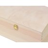 Dřevěná truhla na šperky se zapínáním - 35x24x18 cm, přírodní - 2. jakost