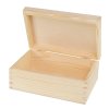 Dřevěná krabička s víkem nejen na šperky - 22 x 16 x 8 cm, přírodní - 2. JAKOST!