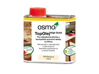 OSMO - 3058 TOP Olej bezbarv. MAT 0,5L
