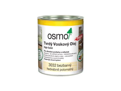 OSMO - 3032 Tvrdý vosk. olej polomat hedv.bezbarvý 0,375L