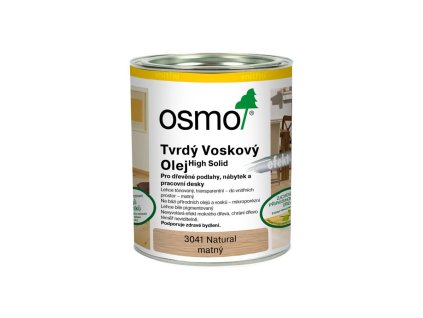 OSMO - 3041 Tvrdý vosk.olej barevný natural MAT 0,75L