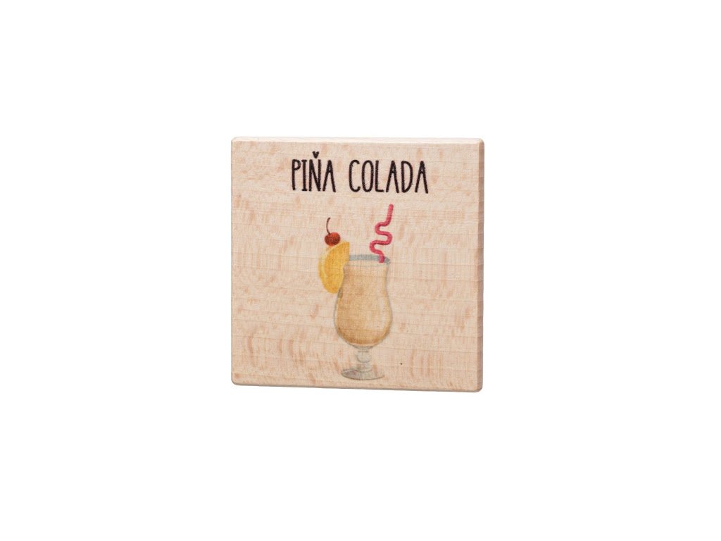 Dřevěný podtácek - Pina Colada