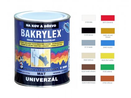 Bakrylex Univerzál matný 700 g - více barev (Zvolte barvu Bílá)