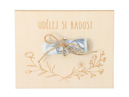 Dřevěná kapsa na peníze - Udělej si radost