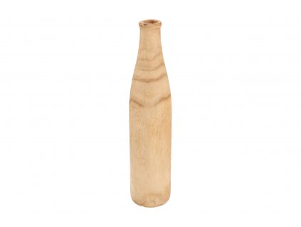 Dřevěná úzká váza 32 cm