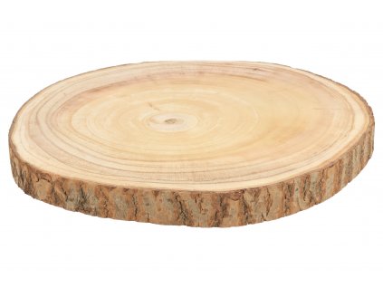 Dřevěná podložka z kmene pavlovnie Ø39 cm