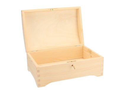 Dřevěná truhla XII na klíč
