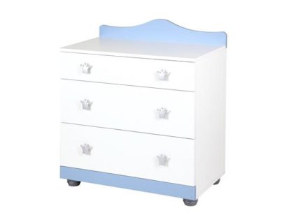Přebalovací komoda Princ modrá