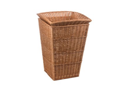 Proutěný výstavní koš hranatý
