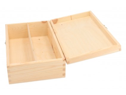 Dřevěná krabička na 2 vína XI
