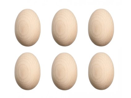 Vajíčko dřevěné (6 ks)