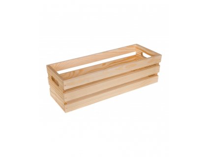 Dřevěná bedýnka květináč - 40cm