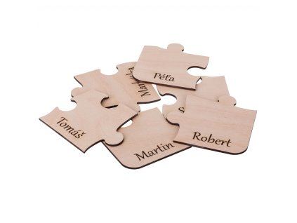 Dřevěné podtácky puzzle s vlastním motivem