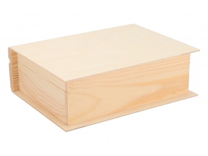 Dřevěná krabička kniha
