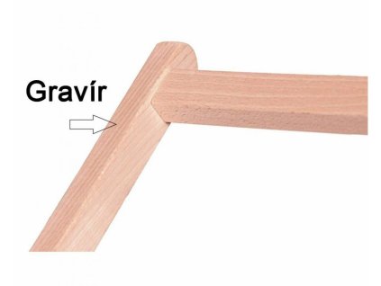 Dřevěné zahradní lehátko černé
