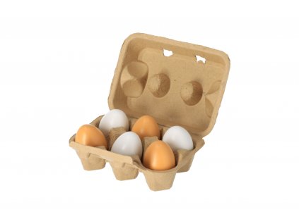 Dřevěná vajíčka v krabičce