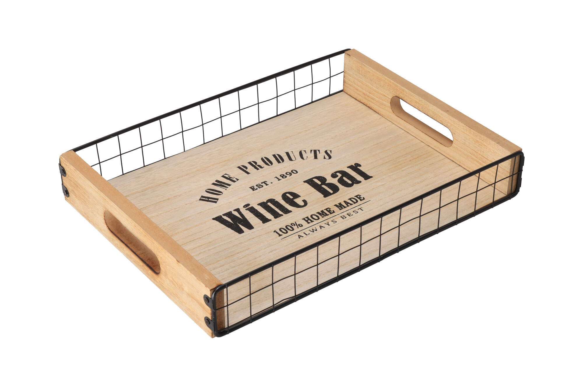 Dřevěný servírovací tác Wine Bar - malý