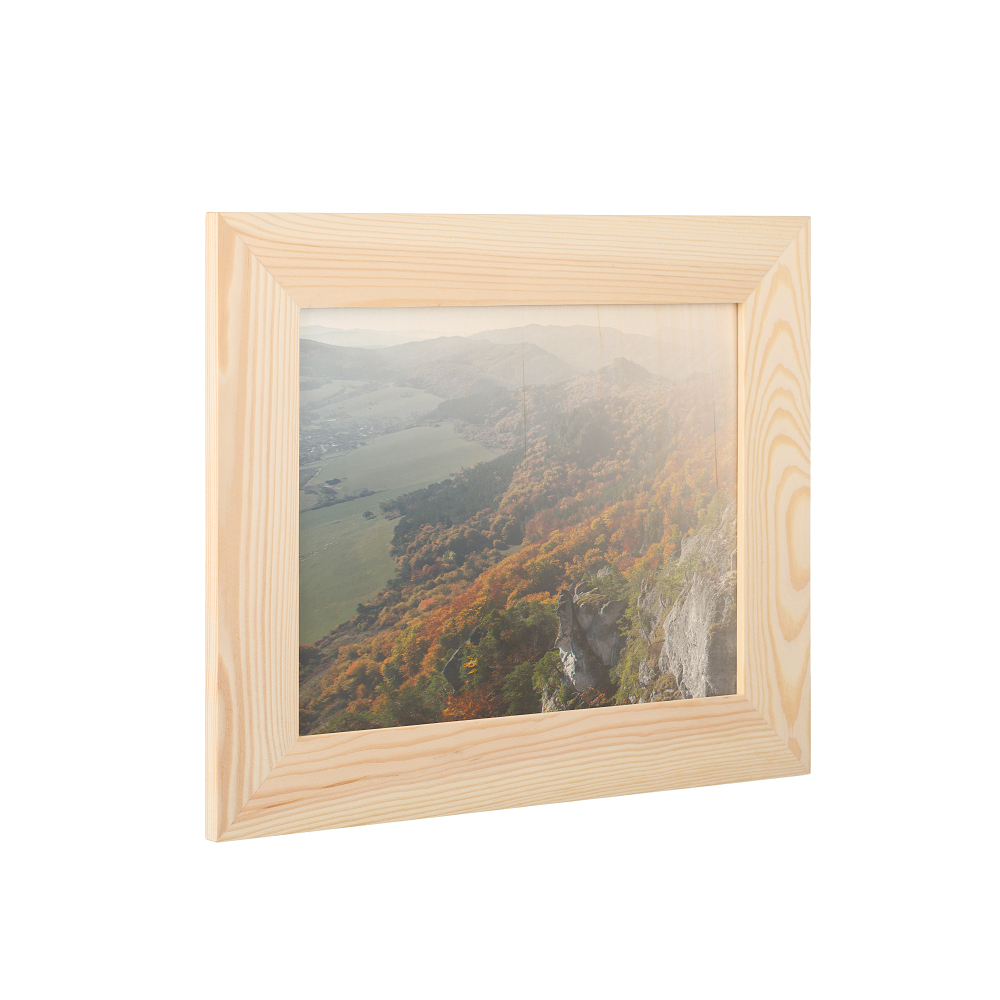 Dřevěný fotorámeček na zeď 31 x 25 cm
