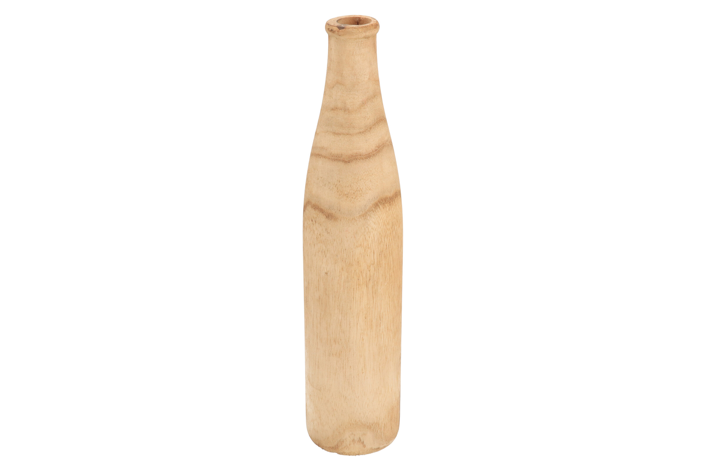 Dřevěná úzká váza 32 cm